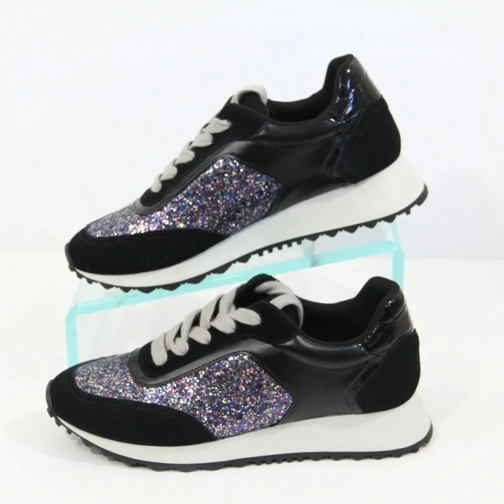 Steve Madden Sneakers New sz 7.5 Women Glitter Fashion Shoes Mabyl